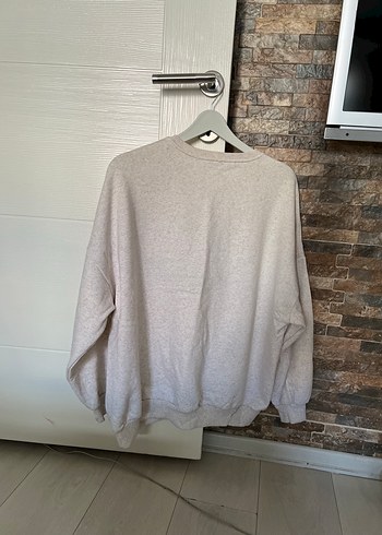 Diğer Gri Pamuklu Texas Baskılı Sweatshirt