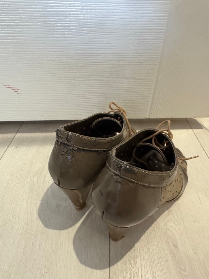 Kahverengi  Topuklu Kadın Ayakkabı - Görsel 3