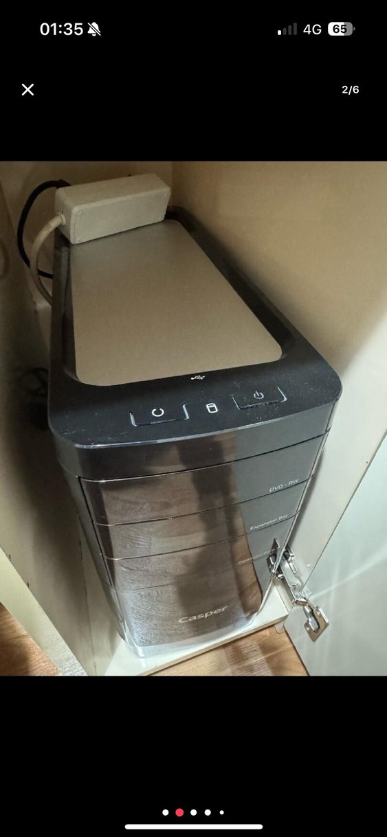 Siyah Casper Monitör kasa klavye - Görsel 3