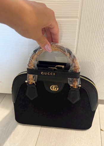 Siyah Gucci Süet Kadın Çanta
