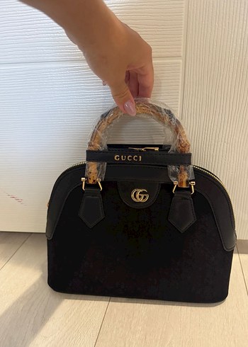 Gucci Siyah Gucci Süet Kadın Çanta