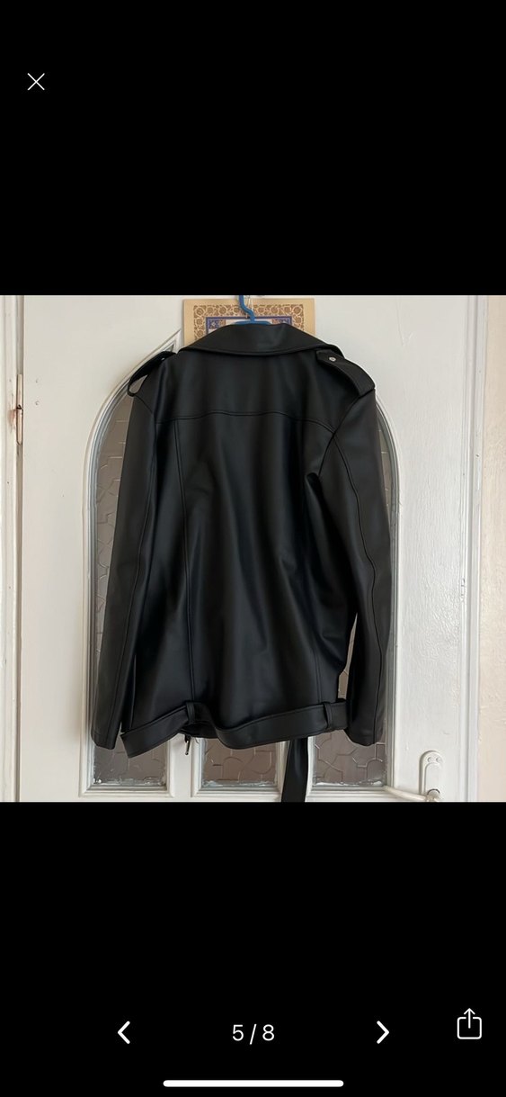 Siyah Deri Ceket - Görsel 3
