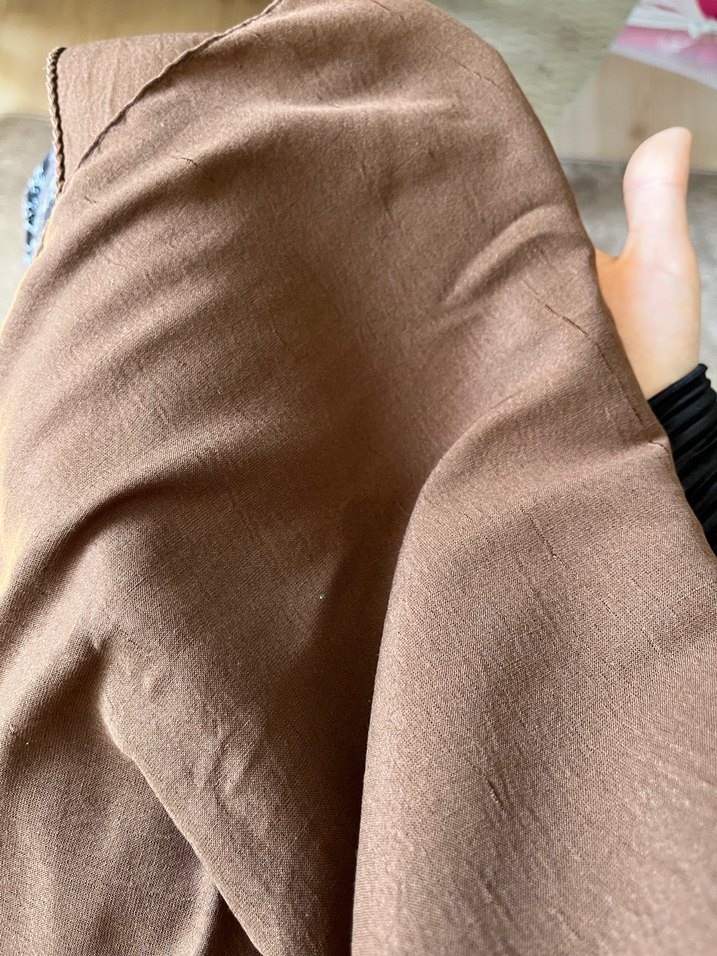 Bej Keten Kadın Şal - Görsel 2