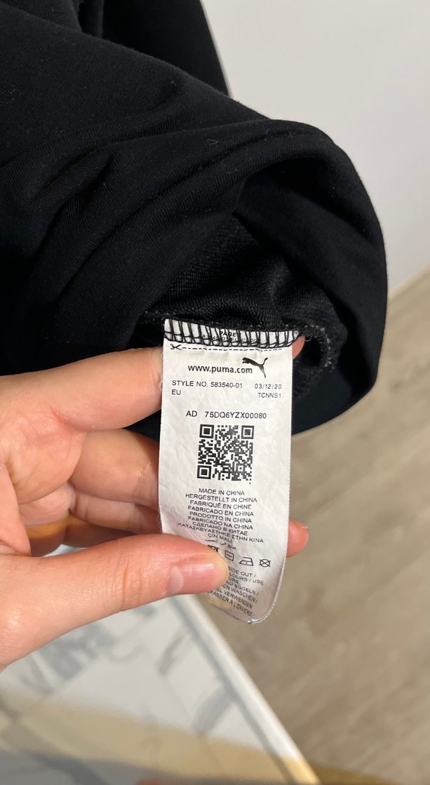 Siyah PUMA Baskılı Kadın Sweatshirt - Görsel 3