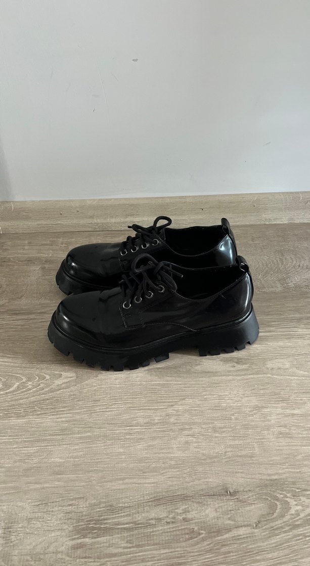 Siyah Platform Topuklu ayakkabı - Görsel 2