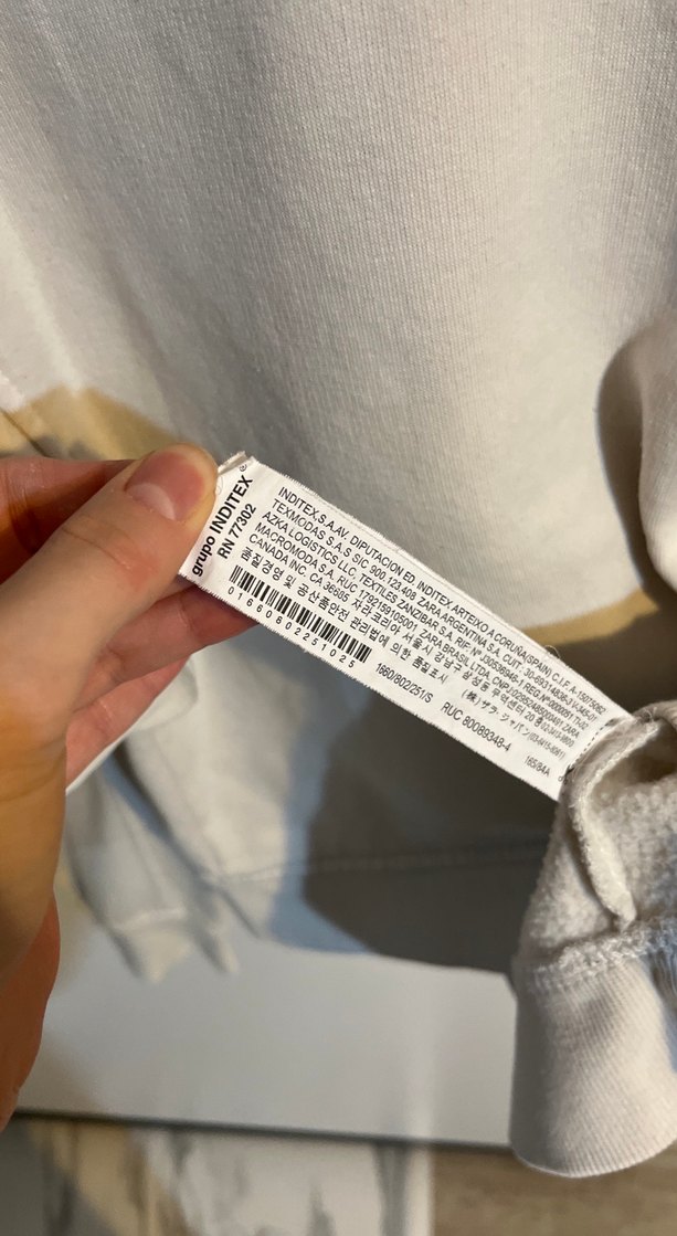 Beyaz Oversize Kadın Sweatshirt - Görsel 4