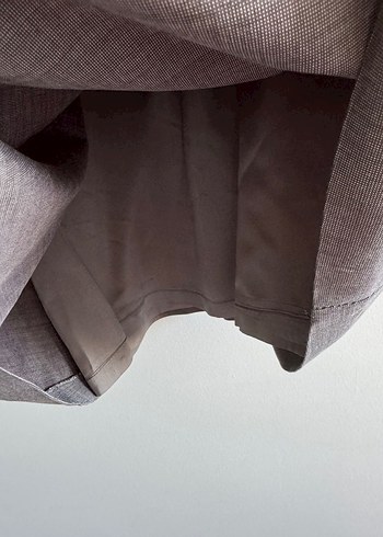 Kadın Gri Kolsuz Kumaş Elbise - Görsel 3