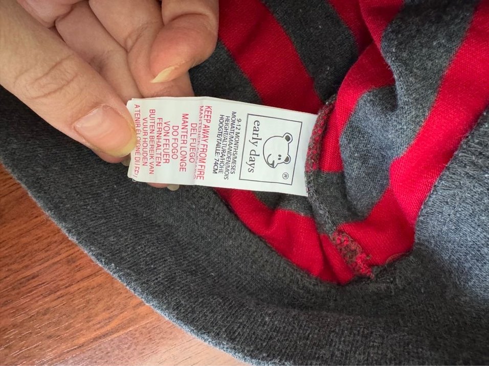 Çizgili Kapüşonlu Erkek Bebek Hırka - Görsel 3