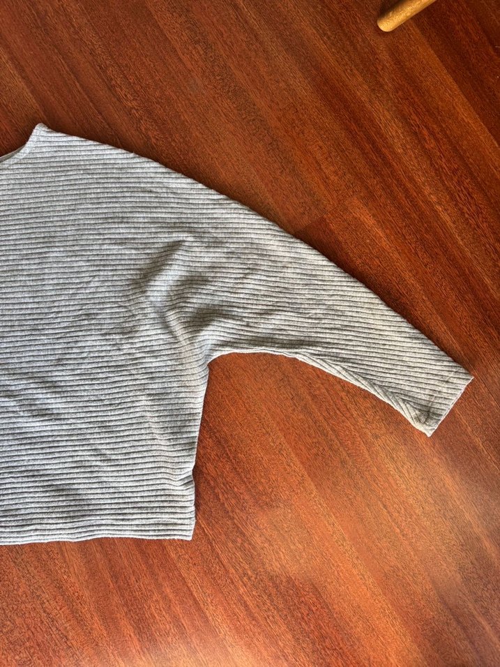 Gri Fitilli Kazak - Görsel 2