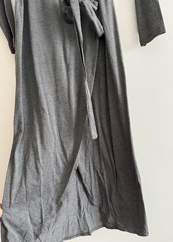 Gri Uzun Elbise - Görsel 3