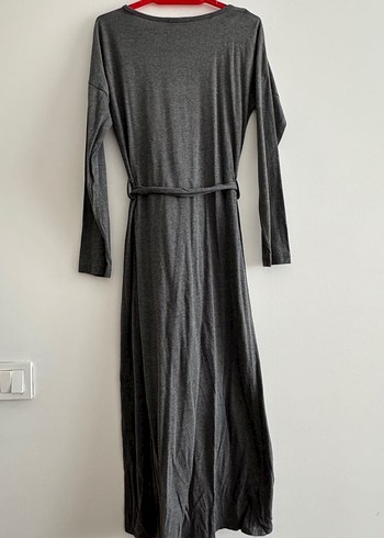 Gri Uzun Elbise - Görsel 4