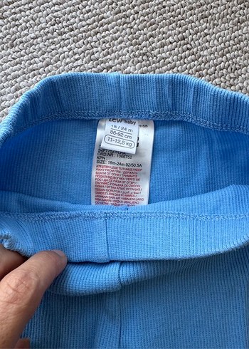 Kız Bebek Mavi  Tayt - Görsel 2