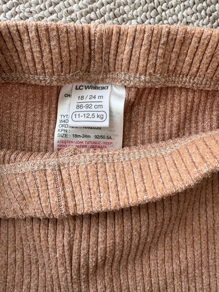 Kız Bebek Bej Tayt - Görsel 2