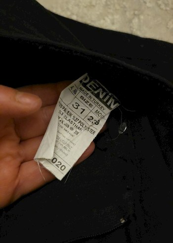 Siyah Rahat Kesim Kadın Boyfriend Pantolon - Görsel 2