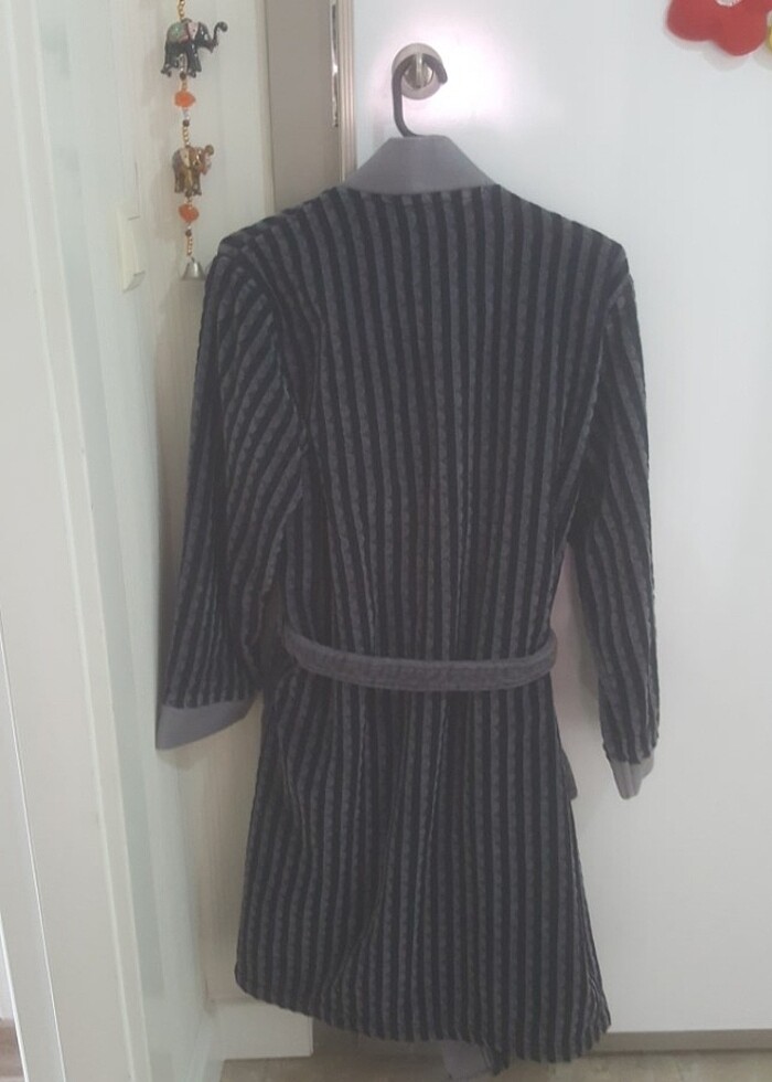 Özdilek erkek gri bornoz - Görsel 2