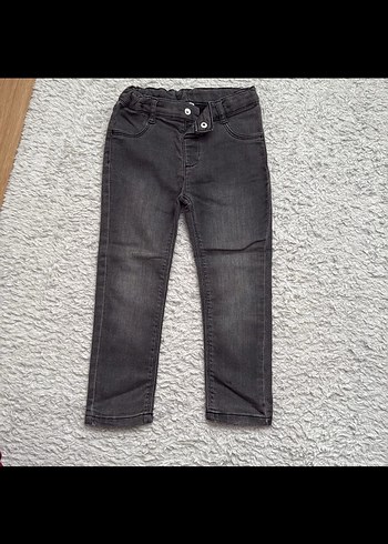 Gri Erkek Çocuk Denim Pantolon