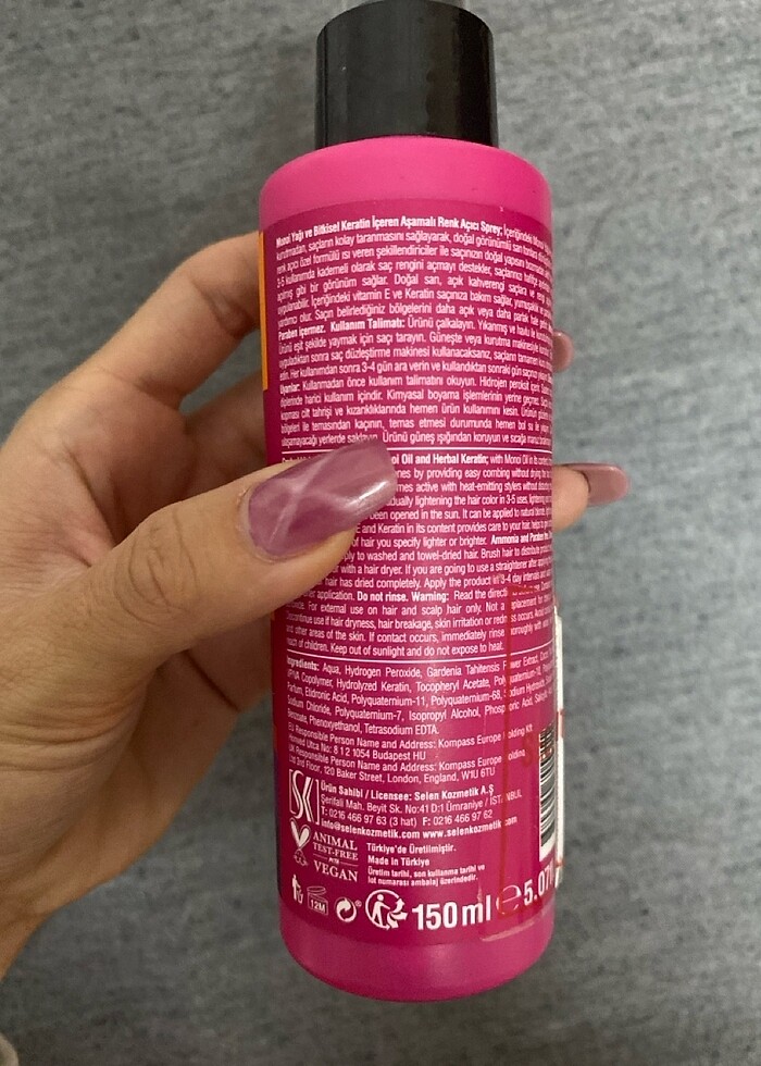 urban care saç açıcı sprey - Görsel 4