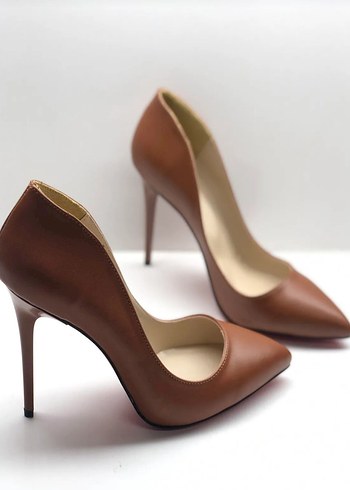 Diğer taba Deri İnce Topuklu Stiletto