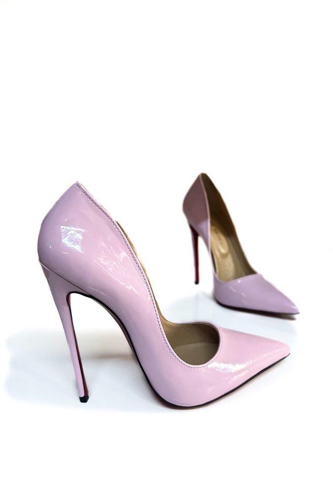 barbi Pembe Rugan Stiletto Kadın Topuklu Ayakkabı - Görsel 2