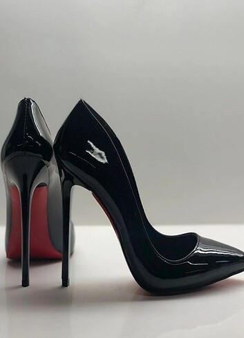 Diğer Siyah rugan stiletto
