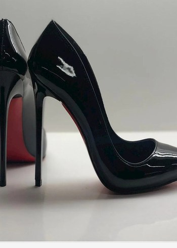 Kadın Siyah Rugan Stiletto Topuklu Ayakkabı
