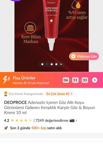 Beden Renk Göz altı kremi