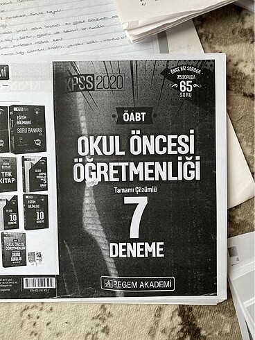 2020 okul öncesi öğretmenliği 7li deneme fotokopisi