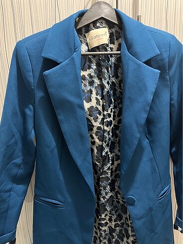 Mavi blazer ceket - Görsel 2