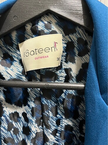 Mavi blazer ceket - Görsel 3