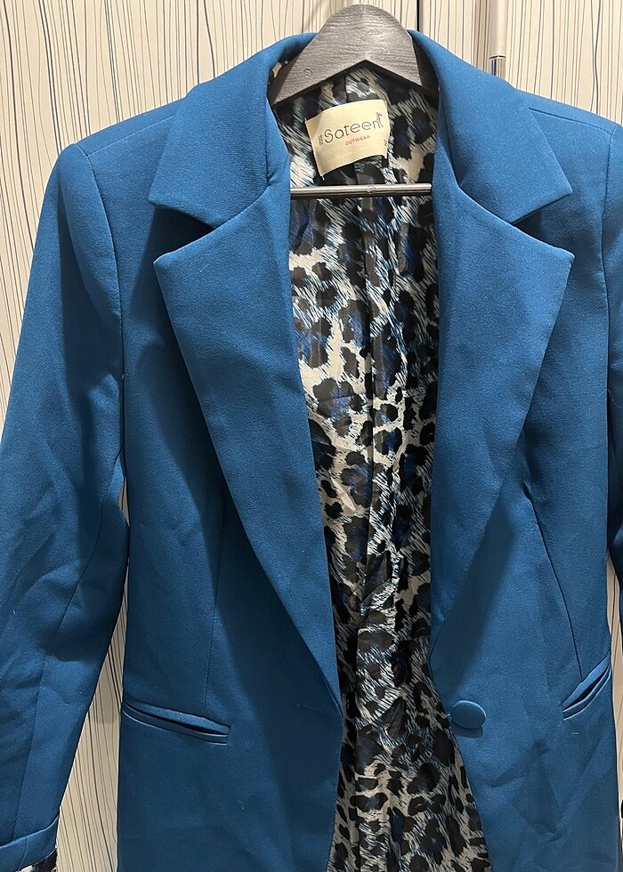 Mavi blazer ceket - Görsel 2
