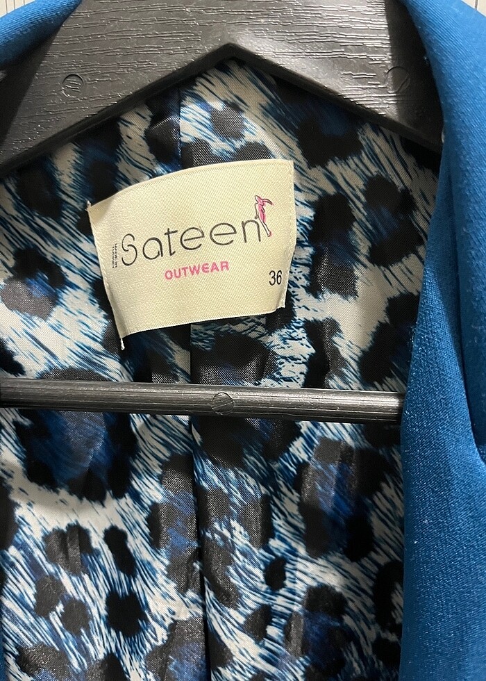 Mavi blazer ceket - Görsel 3