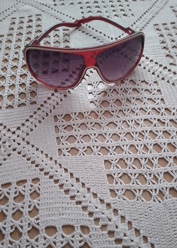 Şeffaf Kırmızı Vintage Kadın Güneş Gözlüğü - Görsel 6