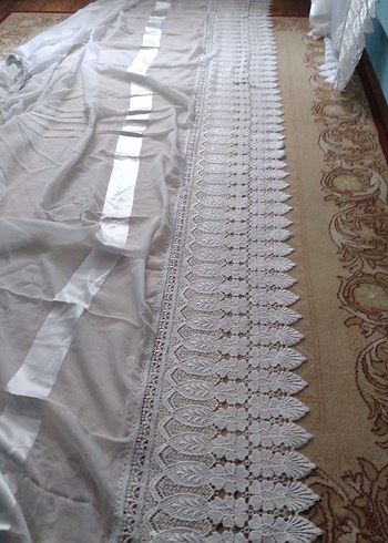 tül perde petek üstü - Görsel 2