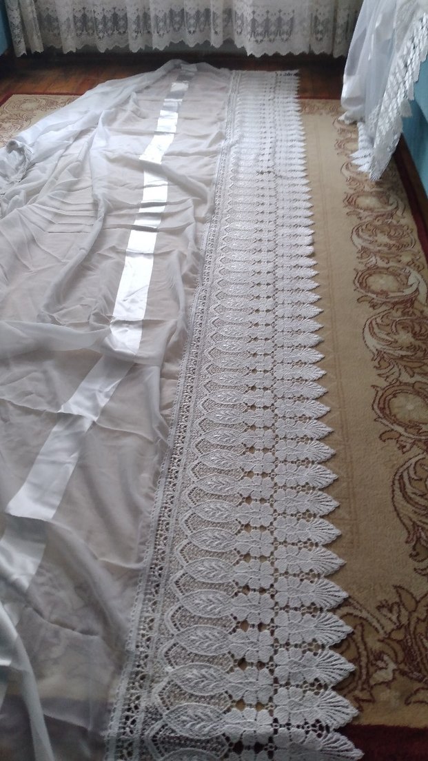 tül perde petek üstü - Görsel 2