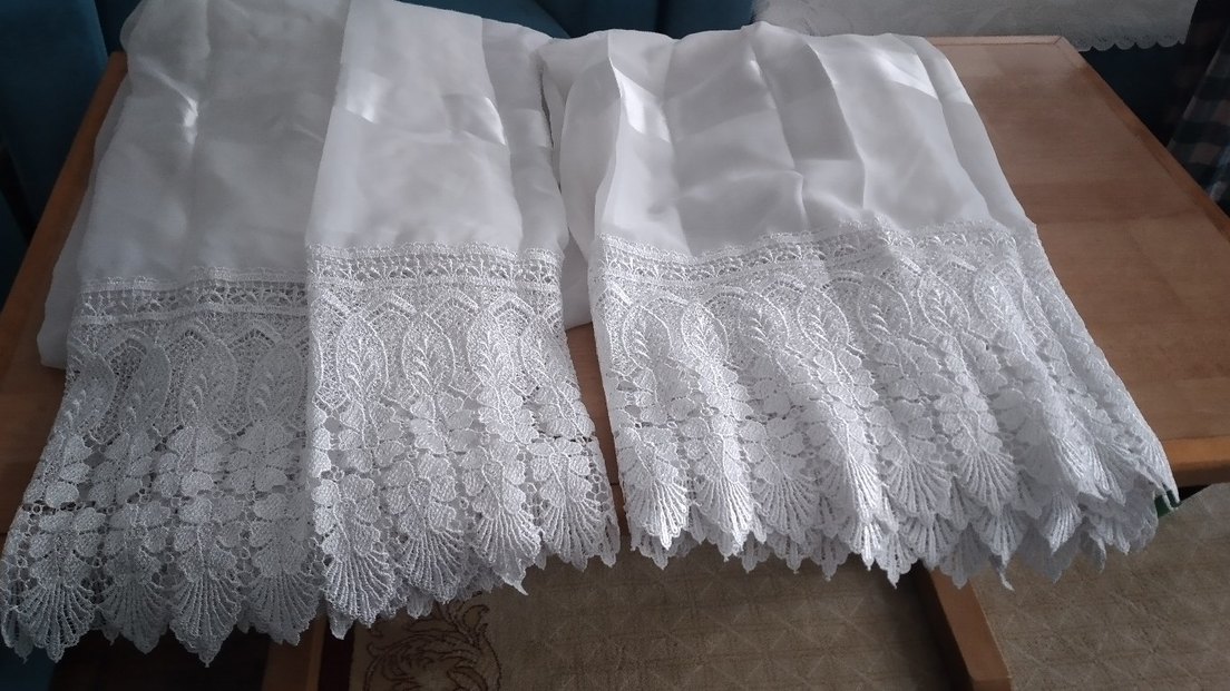 tül perde petek üstü - Görsel 5