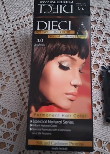 DIECI Pro Expert Kalıcı Saç Boyası 3.0 Doğal Siyah. - Görsel 4
