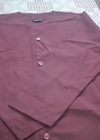 Düğmeli Bordo  ERKEK PİJAMA TAKIM YENİ.. - Görsel 6