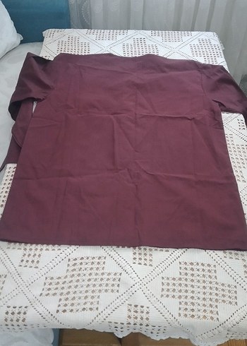 Düğmeli Bordo  ERKEK PİJAMA TAKIM YENİ.. - Görsel 2