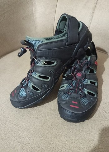 Gri Erkek Spor Terlikler Velcro Bantlı - Görsel 6