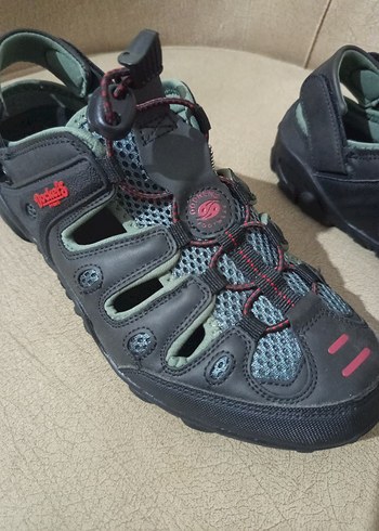 Gri Erkek Spor Terlikler Velcro Bantlı - Görsel 3