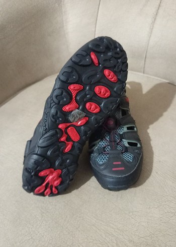 Gri Erkek Spor Terlikler Velcro Bantlı - Görsel 4