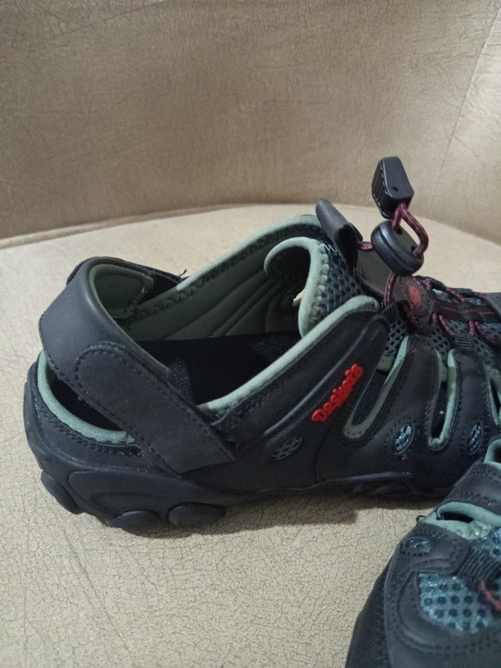 Gri Erkek Spor Terlikler Velcro Bantlı - Görsel 5