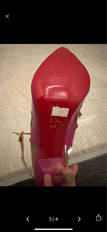 39 Beden Pembe rugan valentinoayakkabı