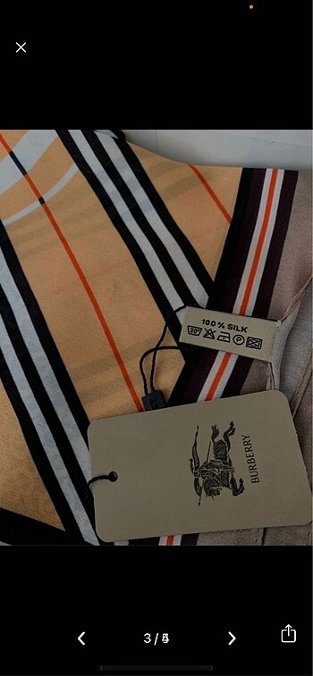 Beden Burberry 0 ipek Şal