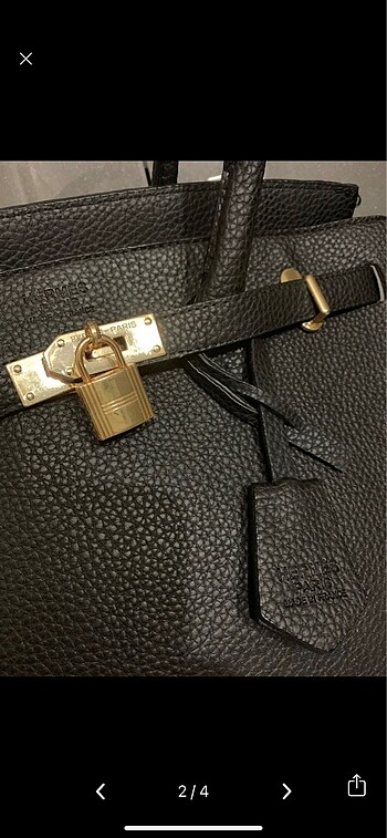 Beden siyah Renk Hermes birkin deri çanta