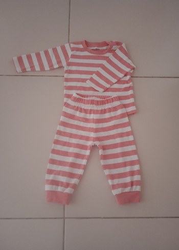 Pembe Çizgili Bebek Kız Takımı