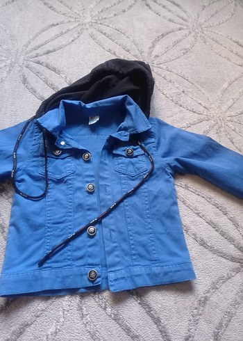 Düğmeli Mavi Denim Erkek Çocuk Ceketi - Görsel 5