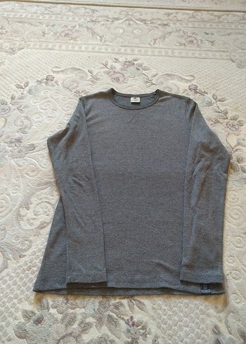 Gri Erkek Uzun Kollu Rahat Sweatshirt - Görsel 2