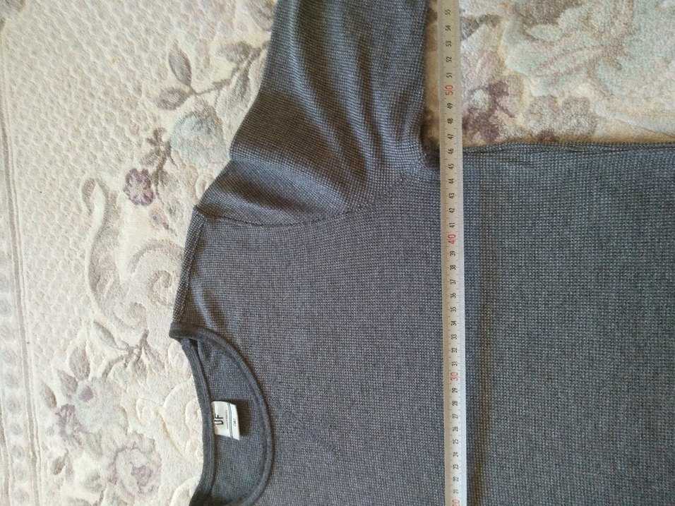 Gri Erkek Uzun Kollu Rahat Sweatshirt - Görsel 5