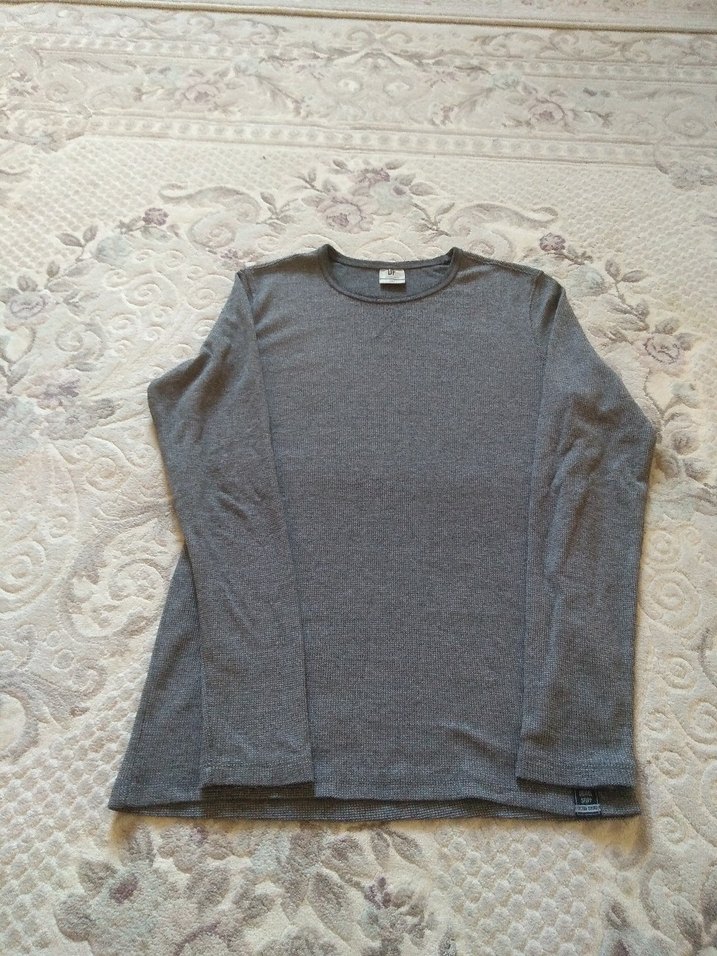 Gri Erkek Uzun Kollu Rahat Sweatshirt - Görsel 2